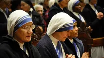 Las Misioneras de la Caridad en la Misa celebrada en Tierra Santa por las mártires de Yemen. Foto Thomas Charriére / Patriarcado Latino de Jerusalén