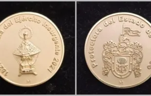 Moneda conmemorativa de los 200 años como "Generala" de la Virgen de Zapopan. Crédito: Cortesía ArquiMedios. 