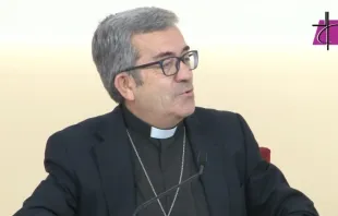 Mons. Luis Argu00fcello, portavoz CEE. Cru00e9dito: Captura Pantalla Youtube CEE 