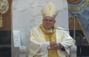 Mons. Demetrio Fernu00e1ndez. Cru00e9dito: Captura pantalla Youtube Diu00f3cesis Cu00f3rdoba.  