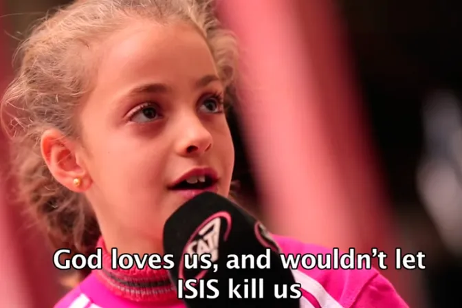 [VIDEO] La respuesta de esta niña cristiana al odio de ISIS conmueve a reportero árabe