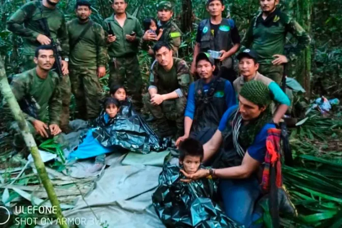 Iglesia se alegra por el milagroso hallazgo de los 4 niños perdidos en la selva de Colombia