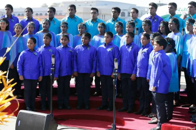 [VIDEO] Niños le cantan al Papa Francisco en Sri Lanka: “Bienvenido Santo Padre”