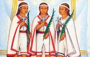 Mural de los Niños Mártires de Tlaxcala. Foto: Cortesía Diócesis de Tlaxcala. 