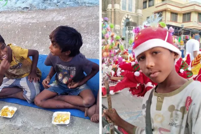 Católicos en India celebran la fiesta de los Santos Inocentes sirviendo a niños mendigos