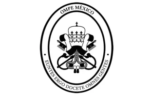 Emblema de las Obras Misionales Pontificio Episcopales de México. 