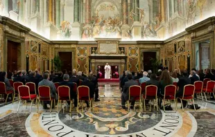 El Papa con las Obras Misionales Pontificias. Foto: L'Osservatore Romano 