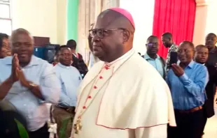 El Obispo de Buea (Camerún), Mons. Michael Bibi | Crédito: ACI África 