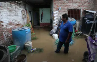 Una casa inundada por las lluvias en el norte del Perú. Crédito: ANDINA / Ricardo Cuba 