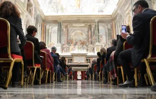 Audiencia del Papa con el Instituto Nacional del Seguro contra los Accidentes de Trabajo. Crédito: Vatican Media 