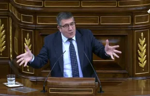 El portavoz del Grupo Socialista en el Congreso de los Diputados de España Patxi López. Crédito: Congreso de los Diputados 