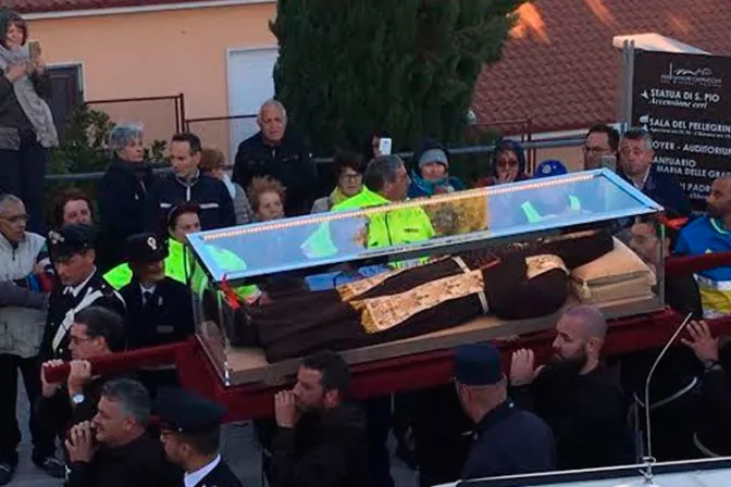 Cristo eligió al Padre Pío para revivir su pasión, dice Cardenal en San Giovanni Rotondo