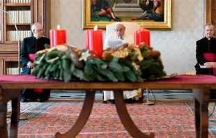 El Papa Francisco durante la Audiencia General. Foto: Vatican Media 