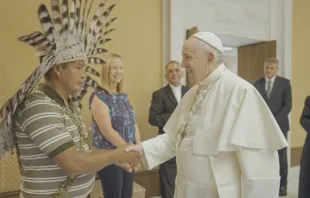 Escena del documental "La Carta", protagonizado por el Papa Francisco. Crédito: Movimiento Laudato Si' 
