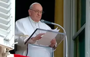 El Papa Francisco en el Regina Coeli de este domingo. Crédito: Youtube / Captura de video Vatican Media 