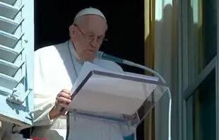 El Papa Francisco en el Ángelus de este domingo. Crédito: Youtube / Captura de video Vatican Media 