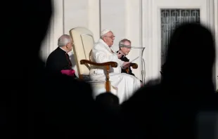 El Papa Francisco en la Audiencia General de este miércoles. Crédito: Vatican Media 
