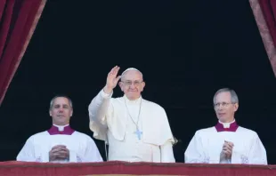 El Papa durante el Mensaje de Navidad. Foto: Daniel Ibáñez / ACI Prensa 