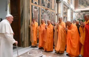 Papa Francisco recibe a delegación de la Asociación Unida de Budismo Humanista (Taiwán), 16 de marzo de 2023. Crédito: Vatican Media 