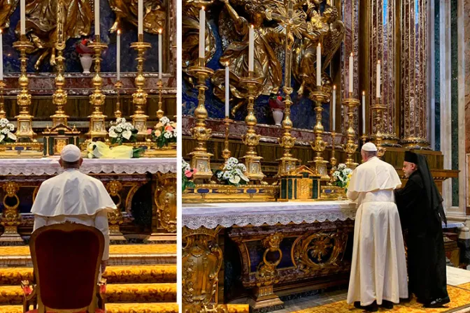 El Papa agradece a la Virgen los frutos de su viaje a Emiratos Árabes Unidos