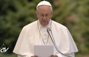 El Papa pronuncia el discurso. Foto. Captura Youtube 