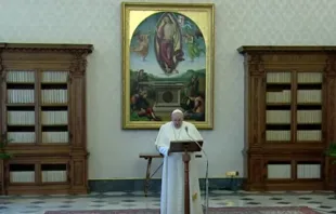 Papa Francisco en el rezo del Regina Coeli. Foto: Captura Video 