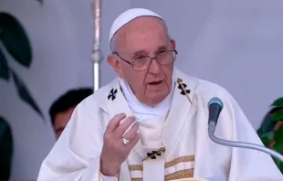 El Papa Francisco en la Misa en Albano (Italia). Crédito: Youtube Vatican News 
