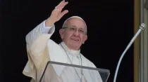 El Papa Francisco durante el Ángelus. Foto: Vatican Media