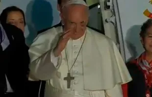 El Papa Francisco se despide de Colombia / Foto: Captura YouTube CTV 