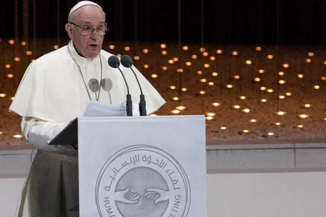 Discurso del Papa Francisco en el Encuentro Interreligioso de Abu Dhabi