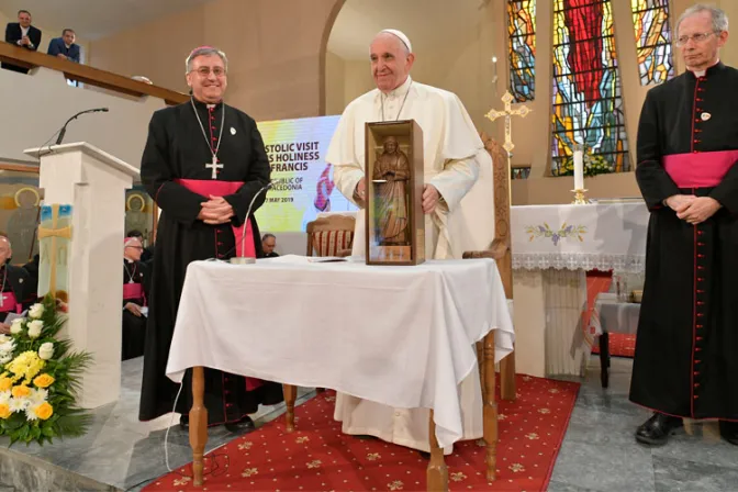 Discurso del Papa en el encuentro con sacerdotes y religiosas en Macedonia del Norte