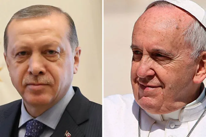 El Papa Francisco recibirá en febrero en el Vaticano al Presidente de Turquía