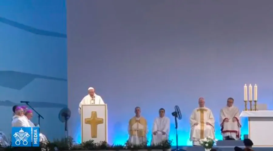 El Papa Francisco pronuncia su homilía. Foto: Captura Youtube?w=200&h=150