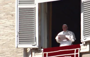 El Papa Francisco habla a los fieles congregados en el Vaticano. Foto: Miguel Pérez / ACI Prensa 