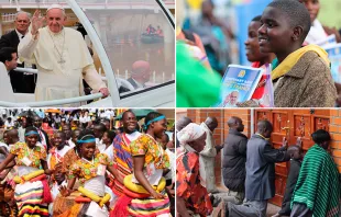 Fotos : Papa Francisco en Uganda y fieles ugandeses / Crédito : Martha Calderón - ACI Prensa  Martha Calderón - ACI Prensa