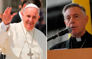 Papa Francisco - Crédito: ACI Prensa / Mons. Héctor Aguer - Crédito: Arzobispado de La Plata 