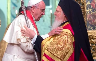 El Papa Francisco y el Patriarca Bartolomé I / Foto: L'Osservatore Romano 