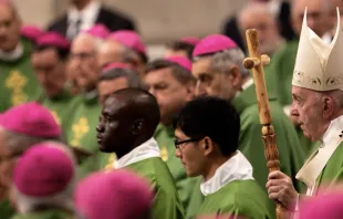 El Papa Francisco en la Basílica de San Pedro del Vaticano. Foto: Daniel Ibáñez / ACI Prensa 