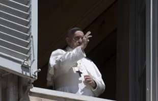 El Papa Francisco bendice tras rezo del Ángelus. Foto: Vatican Media 
