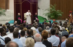 Papa Francisco recibe a Cáritas Italiana. Foto: Vatican Media 