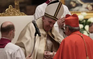 PapaFrancisco en el Consistorio. Foto: VaticanPool / DanielIbañez / ACIPrensa 