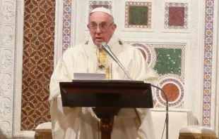 El Papa Francisco durante la Misa con la Orden de Predicadores / Foto: Daniel Ibáñez (ACI Prensa) 