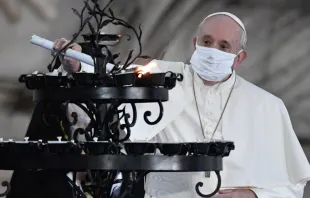 El Papa Francisco en Encuentro de Oración por la Paz. Foto: Vatican Media 