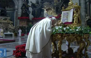 El Papa Francisco en la Misa de Epifanía. Foto: Captura Vatican YouTube 