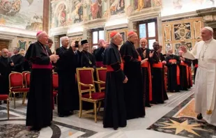 El Papa Francisco recibe a miembros del Pontificio Consejo para la Promociu00f3n de la Unidad de los Cristianos / Foto: L'Osservatore Romano 