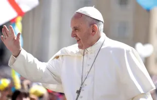 El Papa Francisco en la Plaza de San Pedro. Foto: Lucía Ballester (ACI Prensa) 