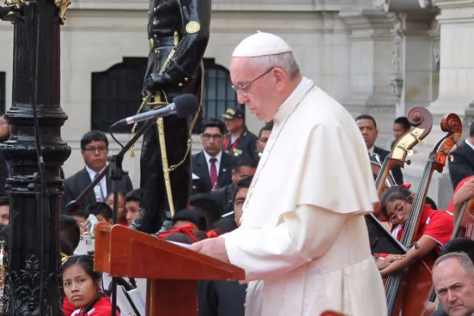 TEXTO: Discurso del Papa a las autoridades civiles en Perú