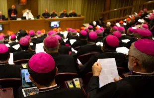 Sínodo de los Obispos de 2018 con el Papa Francisco. Foto: Daniel Ibáñez / ACI Prensa 