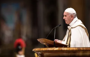 El Papa Francisco al inicio del Mes Misionero Extraordinario. Foto: Daniel Ibáñez / ACI Prensa 