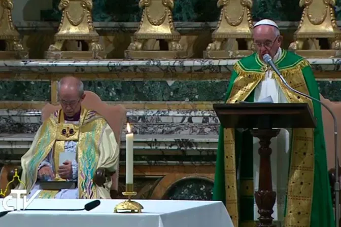 Encuentro con anglicanos: Papa Francisco pide ecumenismo audaz y real